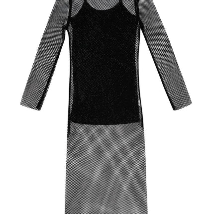 Long sparkly dress - black - S