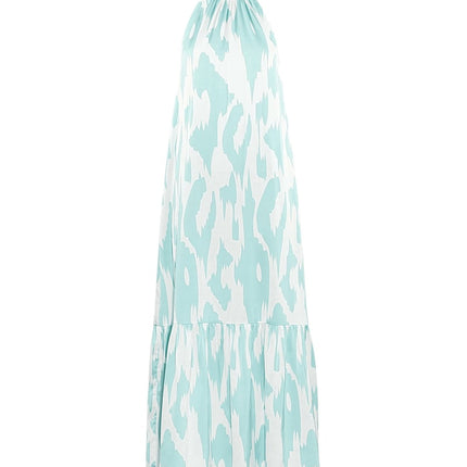 Robe dos nu avec imprimé