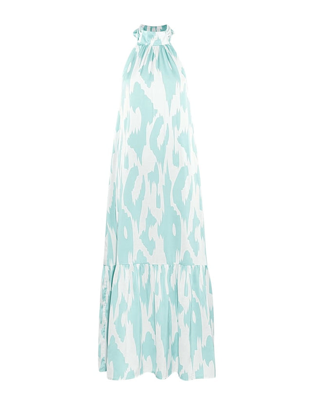 Robe dos nu avec imprimé