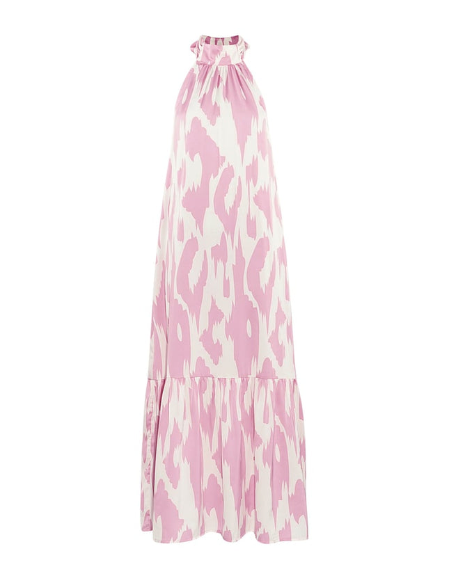 Robe dos nu avec imprimé