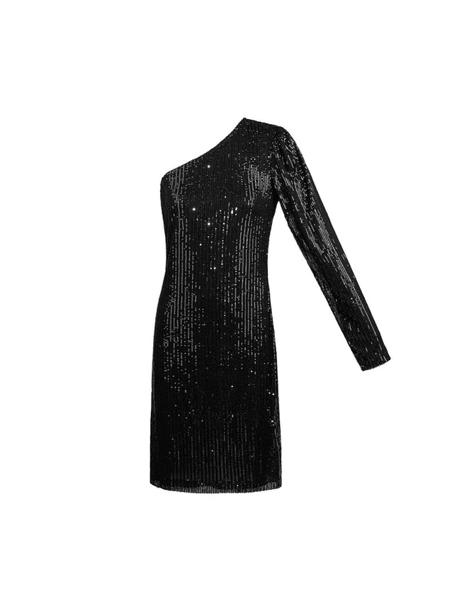 Glitter one shoulder dress