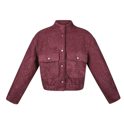 Boucle bomber jacket