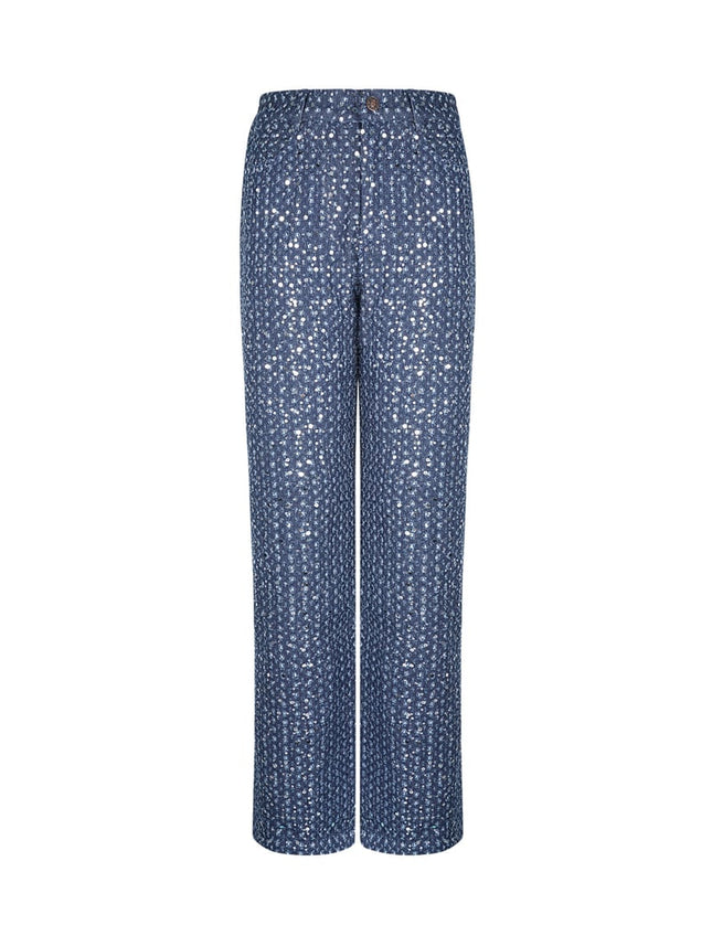 Jean en denim avec paillettes