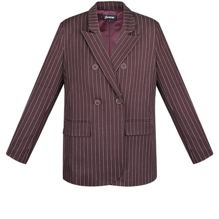 Blazer à rayures craie