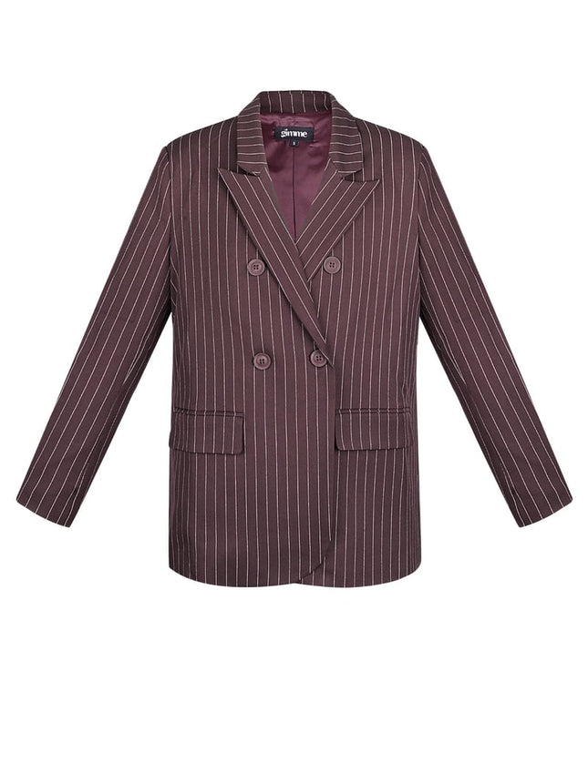 Blazer à rayures craie