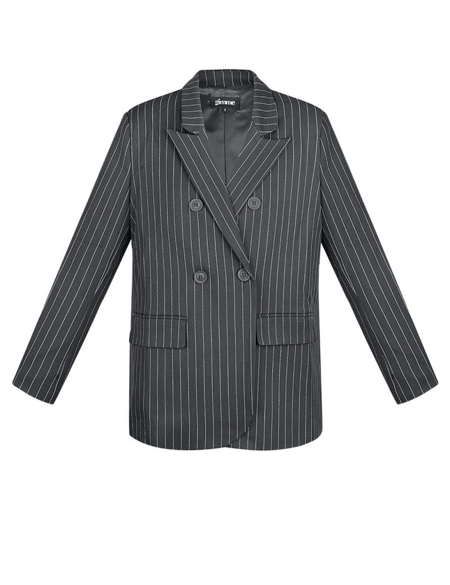 Blazer à rayures craie