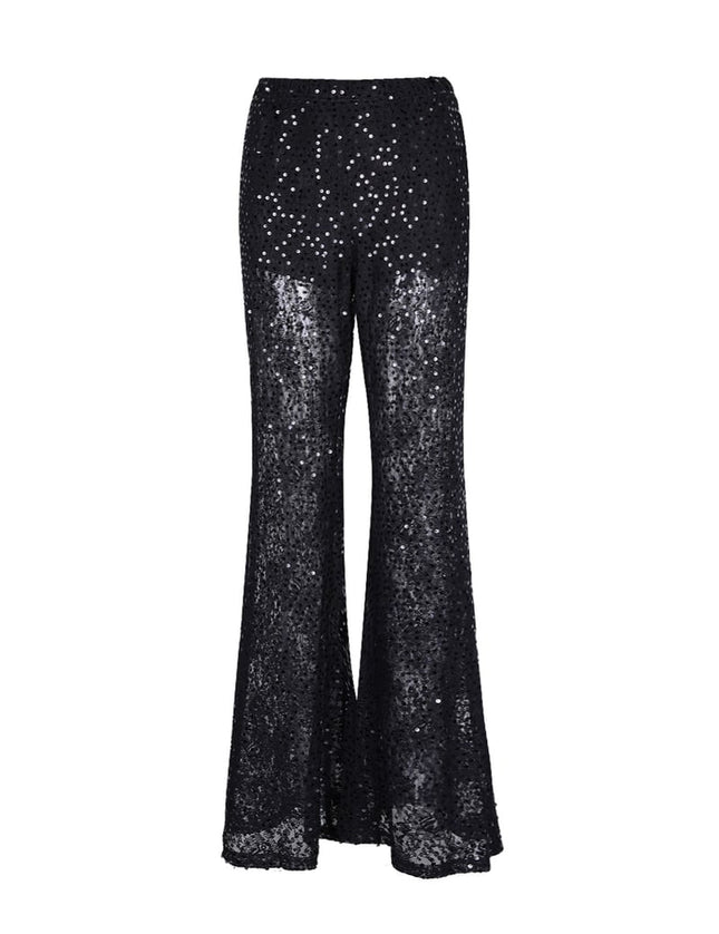 Pantalon en dentelle à paillettes
