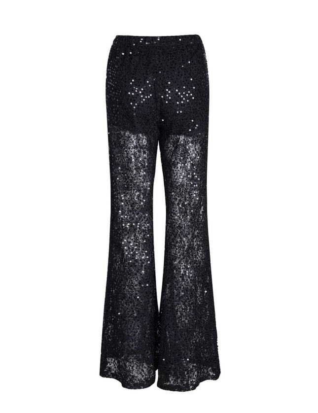 Pantalon en dentelle à paillettes