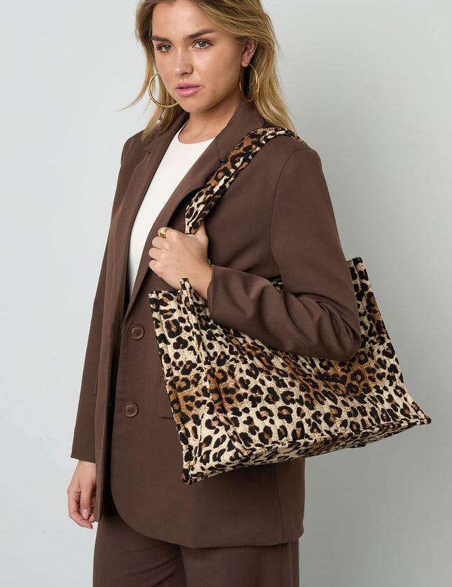 J&#39;adore mon sac fourre-tout léopard