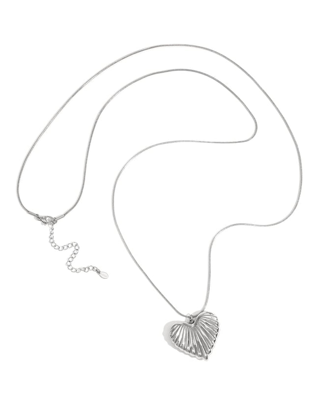 Stainless Steel Long Necklaces Heart Casual Daily Simple Series Women's jewelry