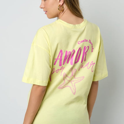 Amor por el mar oversized tee