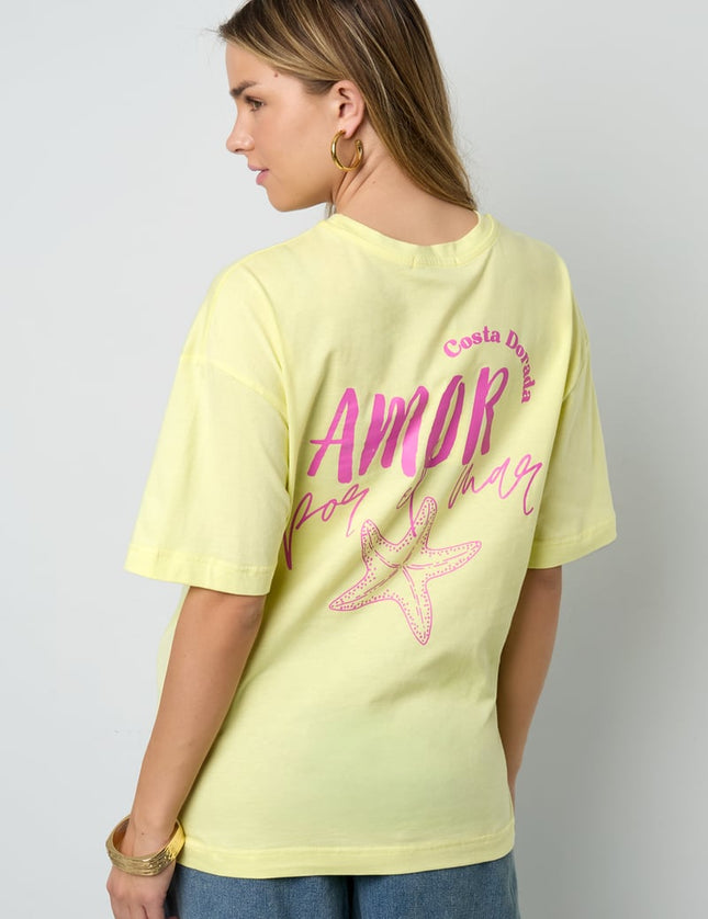 Amor por el mar oversized tee