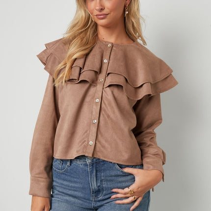 Layered Blouse Suede