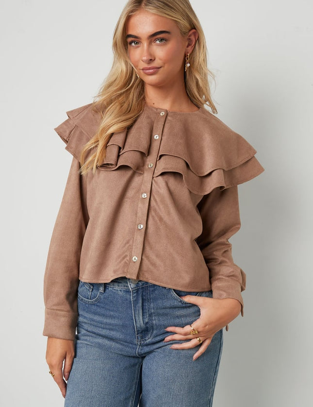 Layered Blouse Suede