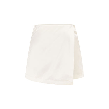 Jupe-short aspect satiné