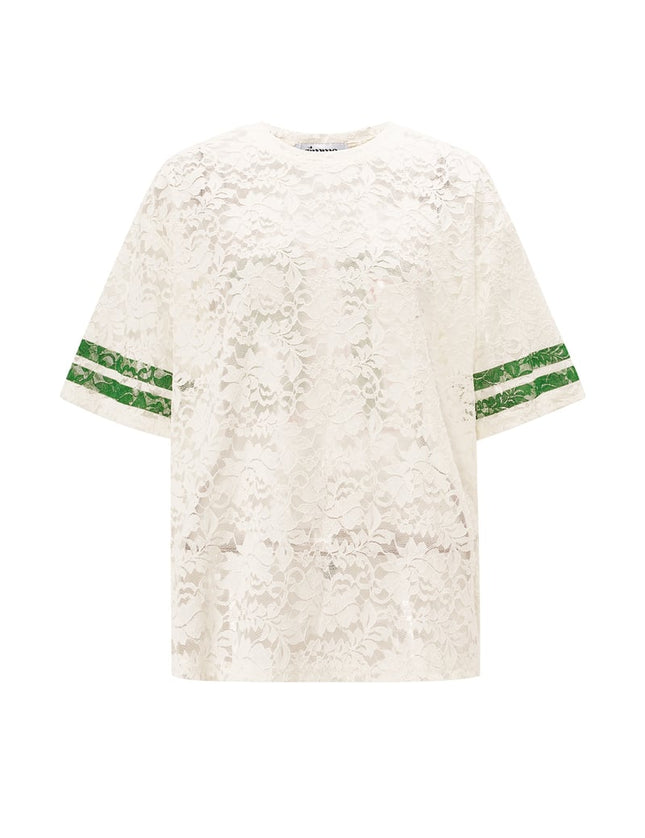 T-shirts américains en dentelle