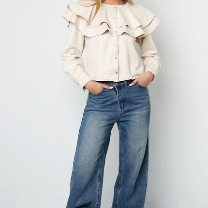 Layered Blouse Suede