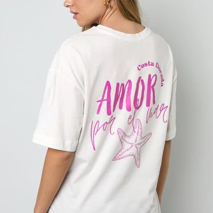 Amor por el mar oversized tee