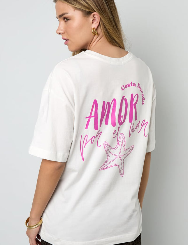 Amor por el mar oversized tee
