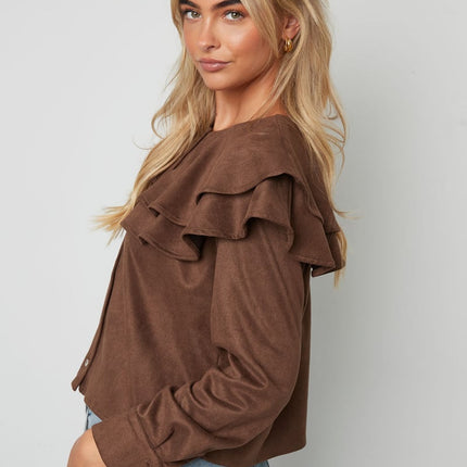 Layered Blouse Suede