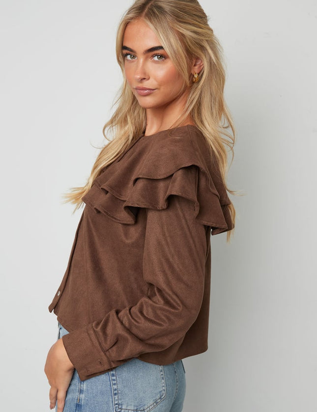 Layered Blouse Suede