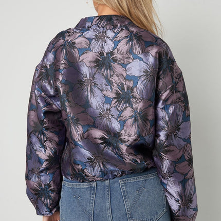 Jacquard Jacket Flower