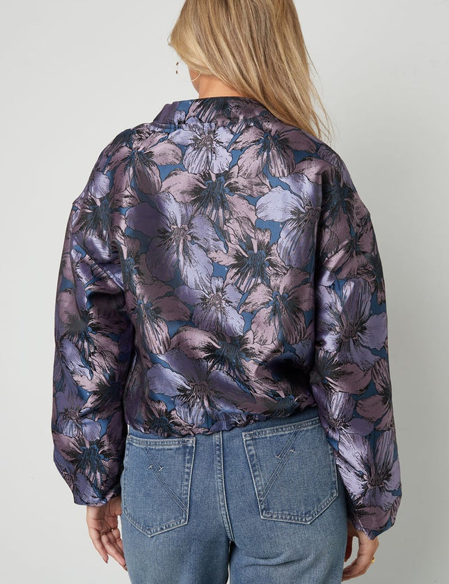 Jacquard Jacket Flower