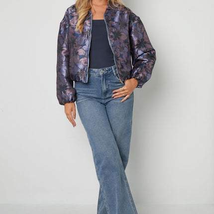 Jacquard Jacket Flower