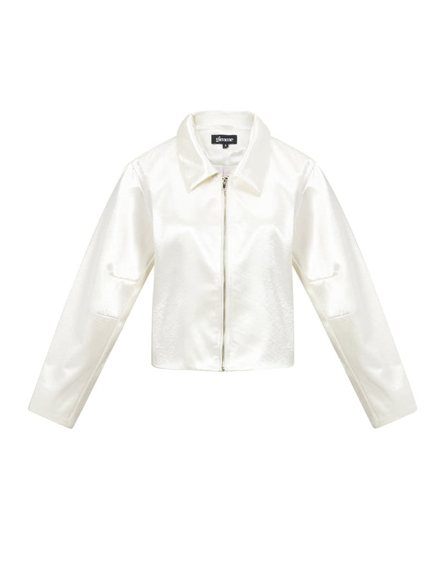Veste aspect satin