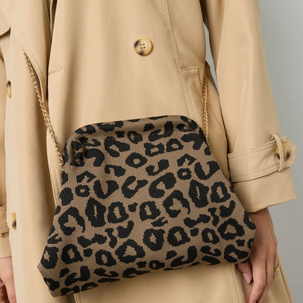 Sacs de plage imprimé léopard décontractés en polyester, accessoires quotidiens