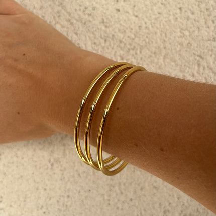 Lot de 3 joncs Acier Inoxydable 65mm int.