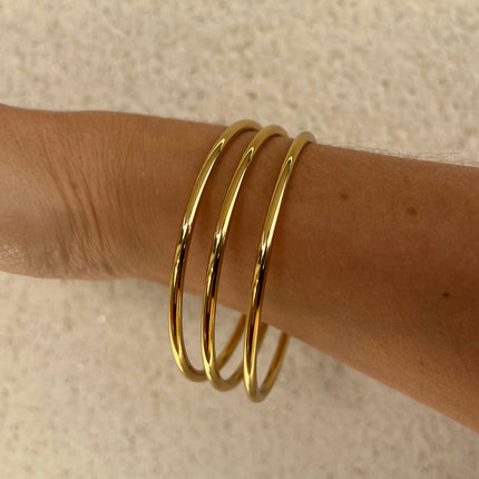 Lot de 3 joncs Acier Inoxydable 65mm int.