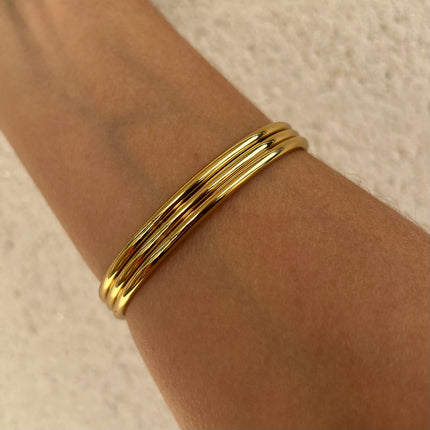 Lot de 3 joncs Acier Inoxydable 65mm int.