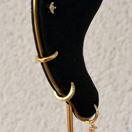 Lot de 4 boucles d'oreilles TENDANCE