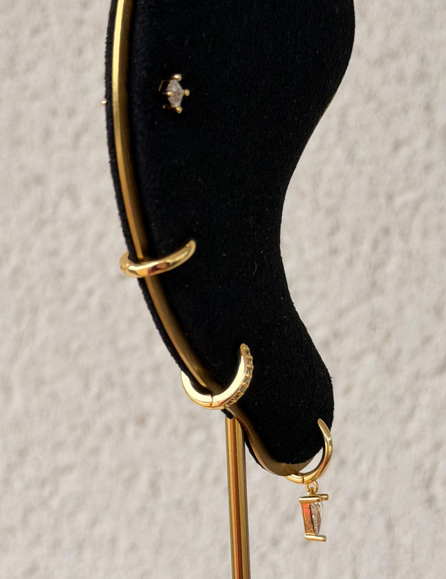 Lot de 4 boucles d'oreilles TENDANCE