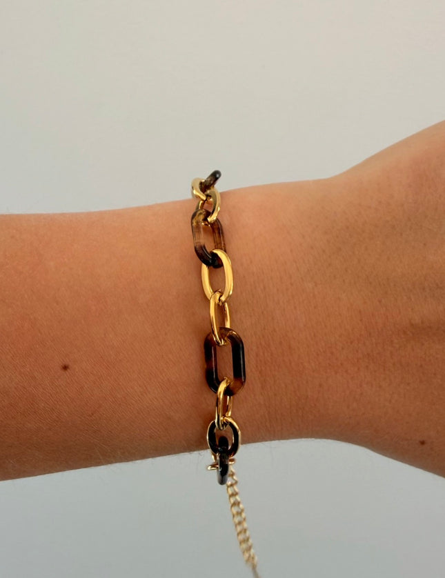 Bracelet Acrylique et Acier inoxydable Ajustable