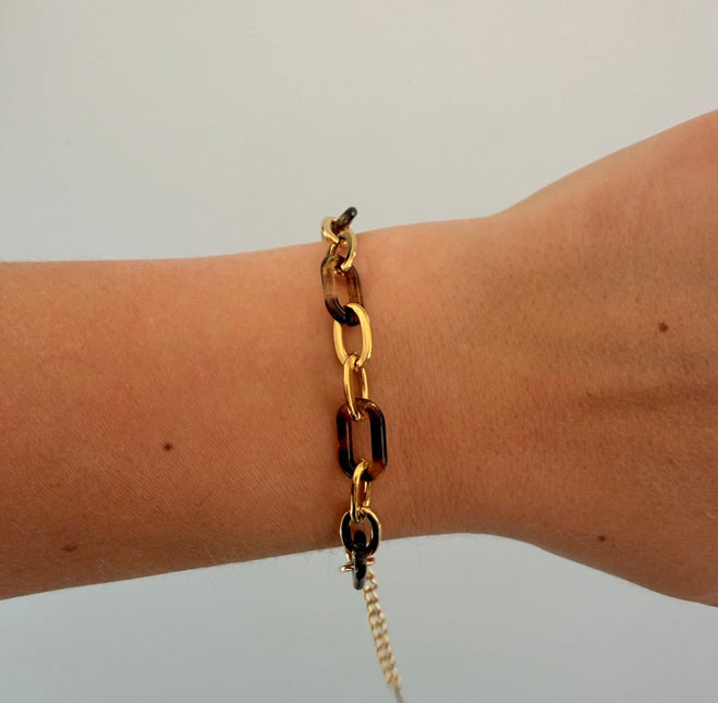 Bracelet Acrylique et Acier inoxydable Ajustable