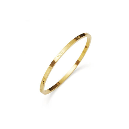 Bracelet esclave love you to the moon and back petit - doré