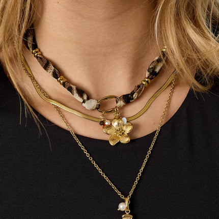 Colliers pendentifs Fleur Imprimé Léopard Décontracté Quotidien Simple Série Bijoux pour femmes