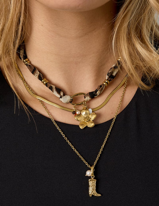 Colliers pendentifs Fleur Imprimé Léopard Décontracté Quotidien Simple Série Bijoux pour femmes