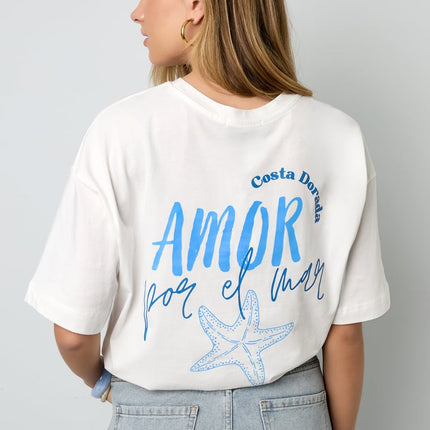 Amor por el mar oversized tee