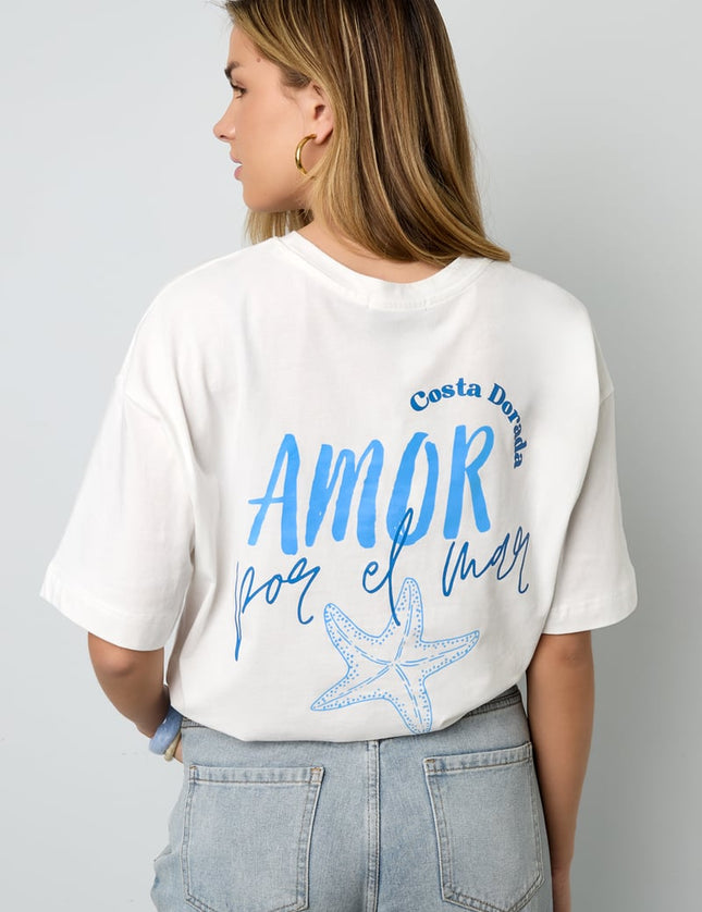 Amor por el mar oversized tee