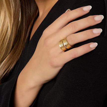 Multi-layered ring one size