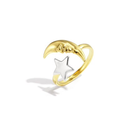 Bagues minimalistes en acier inoxydable Star Casual Daily Simple Series Bijoux pour femmes