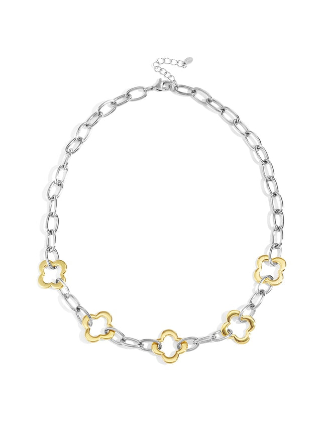 Stainless Steel Chain Necklaces Clover Casual Daily Simple Series Women's jewelry