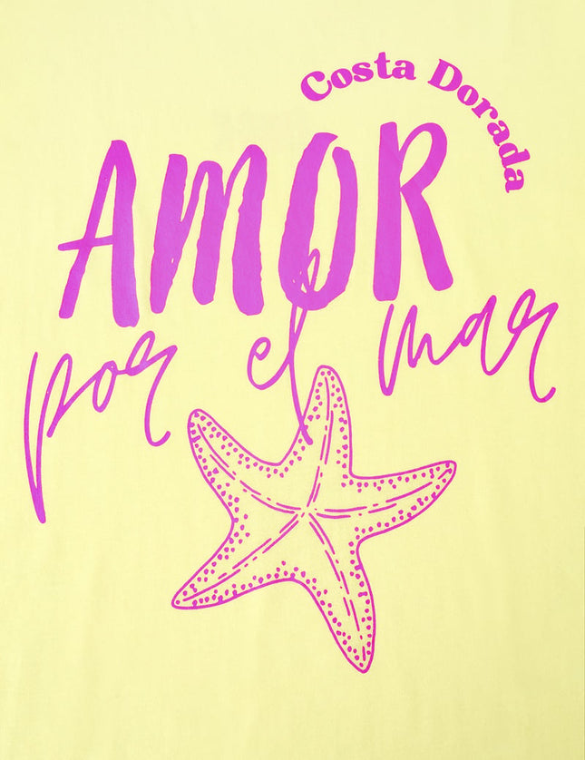 Amor por el mar oversized tee