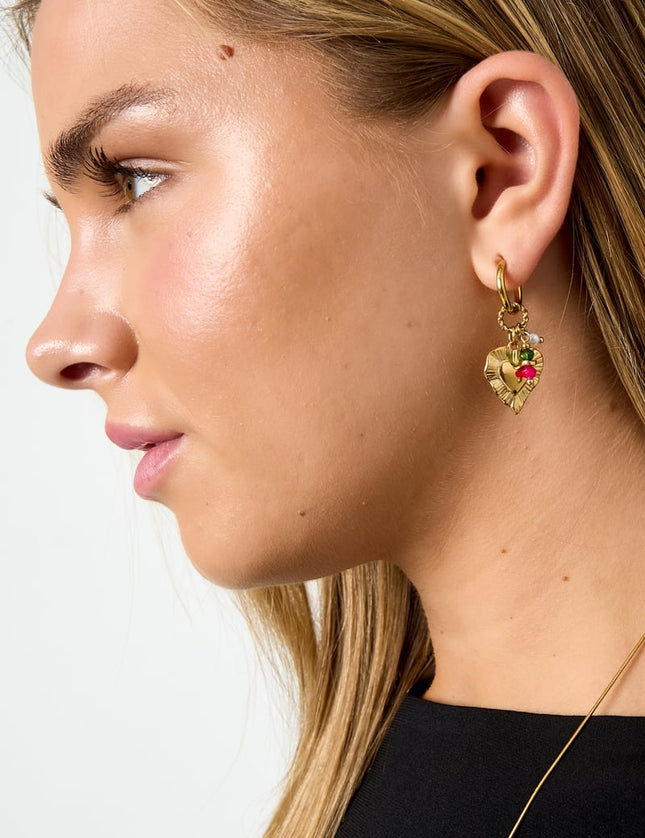 Heart Happy Charm earrings