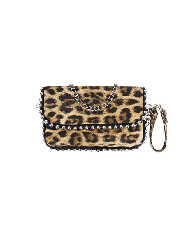 Sacs à bandoulière imprimé léopard décontractés en PU, accessoires quotidiens