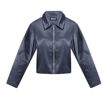 Veste aspect satin