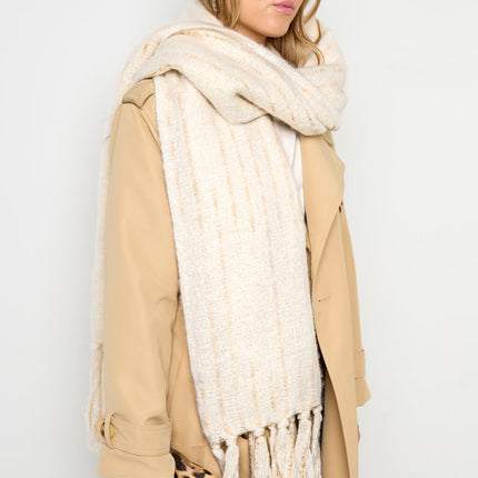 Winter scarves Strip Casual Polyester Daily Accessories